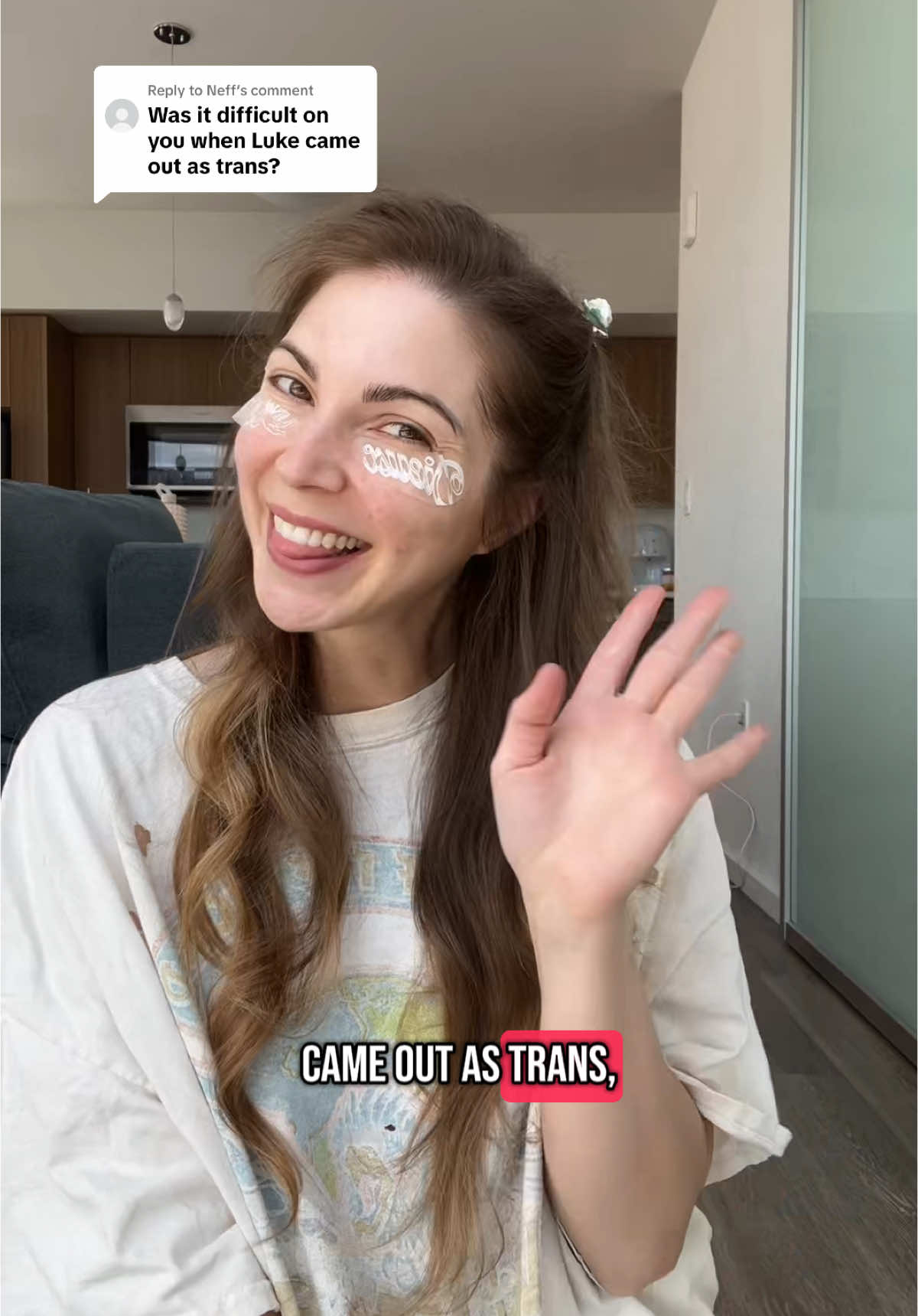 Replying to @Neff GRWM while I discuss three changes I didn’t expect when my husband came out as Trans.  Makeup I’m using: - Reusable Tattoo Forever Eye Masks by @Dieux Skin with their Reviving Eye Gel - Vitamin Enriched Face Base by @Bobbi Brown  - Color Correction Full Coverage Cream with Anti-Aging Hydrating Serum and SPF from @IT Cosmetics in shade: Fair Warm - Airbrush Veil Tinted Moisturizer Light Coverage by @LUMINESS in shade Light Fair 010  - Make Me Blush Liquid Blush in Fuchsia Fling by @YSL Beauty (probably not the right shade for me, but I somewhat fixed it. Beautiful pink, though!) - Skin Solution Serum Concealer from @Versed Skincare in color 1C - Make Me Blush Liquid Blush in Coral Clash by YSL (I think this color would’ve been a better original choice.)  - Filmstar Bronze & Glow Sculpt by @Charlotte Tilbury  - Glaze-On Liquid Eyeshadow in Sunshine Tax by @urban decay  - Back Stage Eye Palette by @Dior color Pearly White - Big Ego mascara by @tarte cosmetics  - Brow gel by Versed - @Rare Beauty highlighter in Mesmerize  - @pradabeauty Monochrome Soft Matte Blur Lipstick in color Meranti  - Puffer Gloss by @Valentino.Beauty in Dazzling Mermaid #lgbtqia #lgbtq #lgbtqcouple #lgbtqcommunity #transisbeautiful #transftm #femme #femmestyle #grwm #makeup #grwmchats 