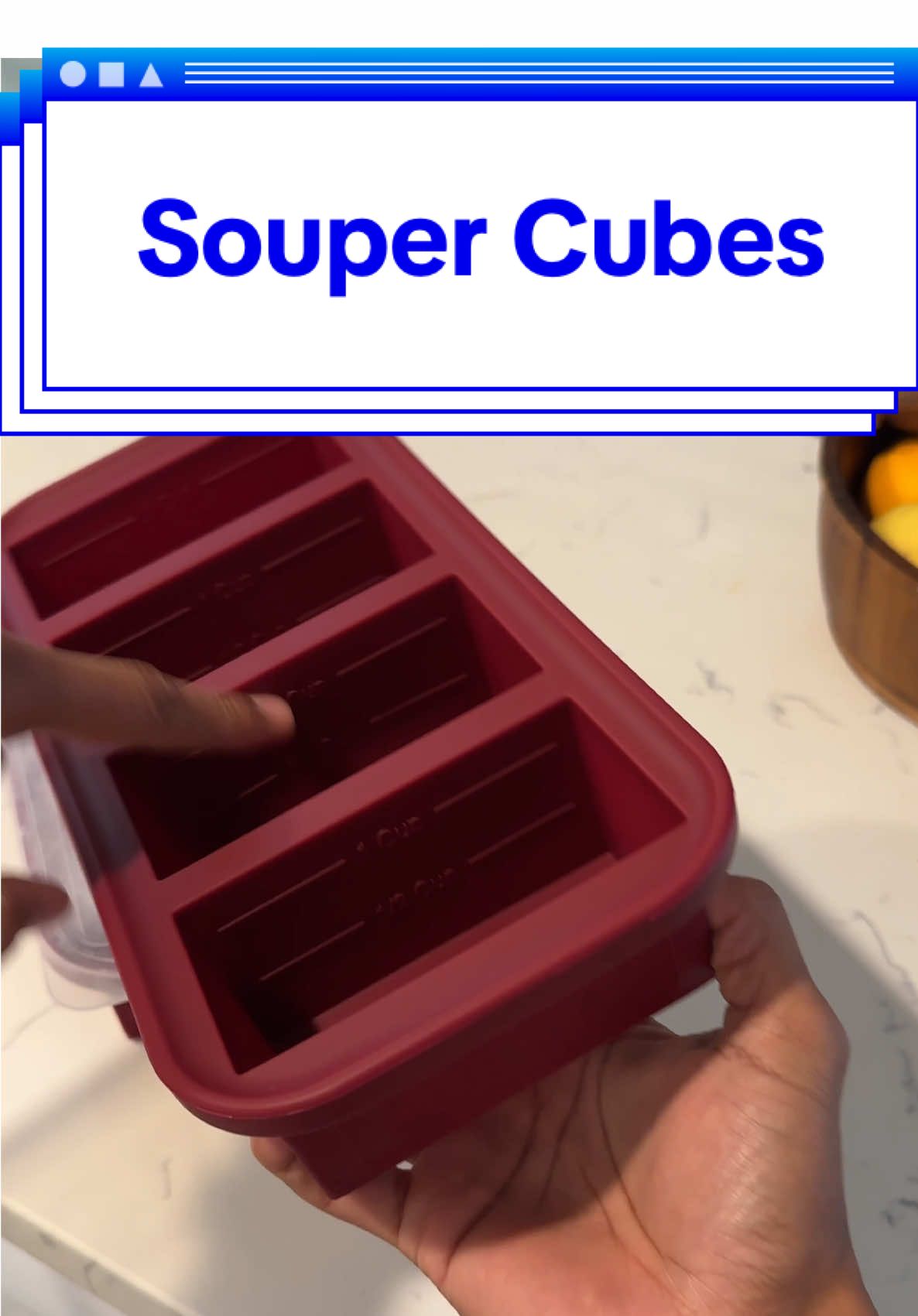 Now you have have leftover soup for quick easy meals later #soupercubes #icetray #largeicetray #siliconetray #siliconeicemold #mealprep #mealprepping 