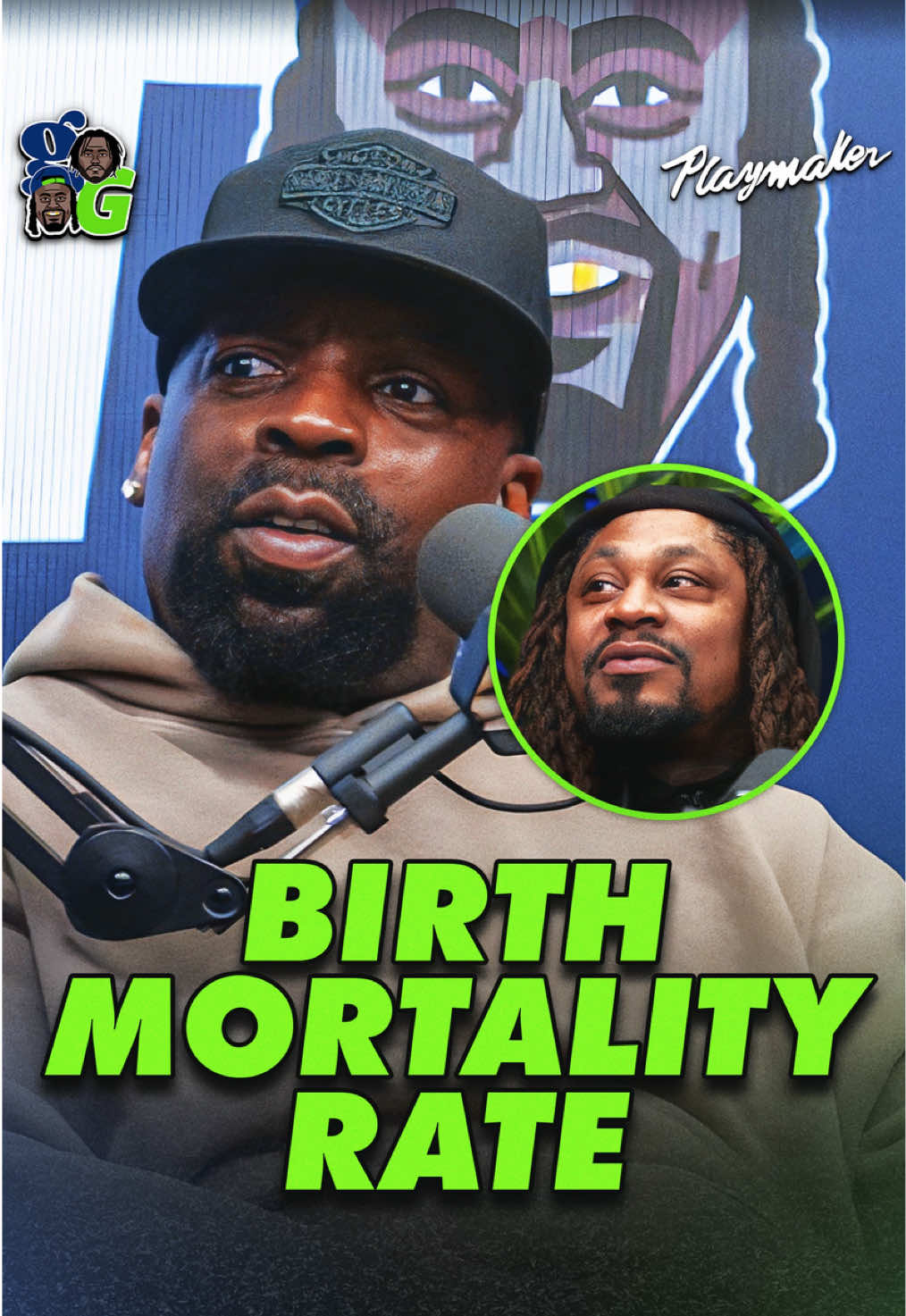 🗣️ Not talked about enough #birth #mortalityrate #marshawnlynch #tkkirkland #getgotpod 