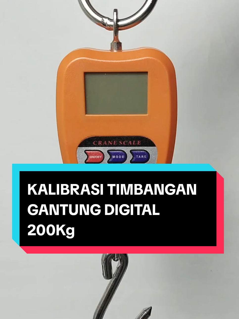 Kalibrasi Timbangan Gantung 200Kg. Cek Keranjang Kuning 😍 #kaltemart #timbangandigital #timbanganbuah #fyp #fypage #xybca #murahbanget #murahmeriah #tiktokviral #tiktoktrending #kalibrasi 