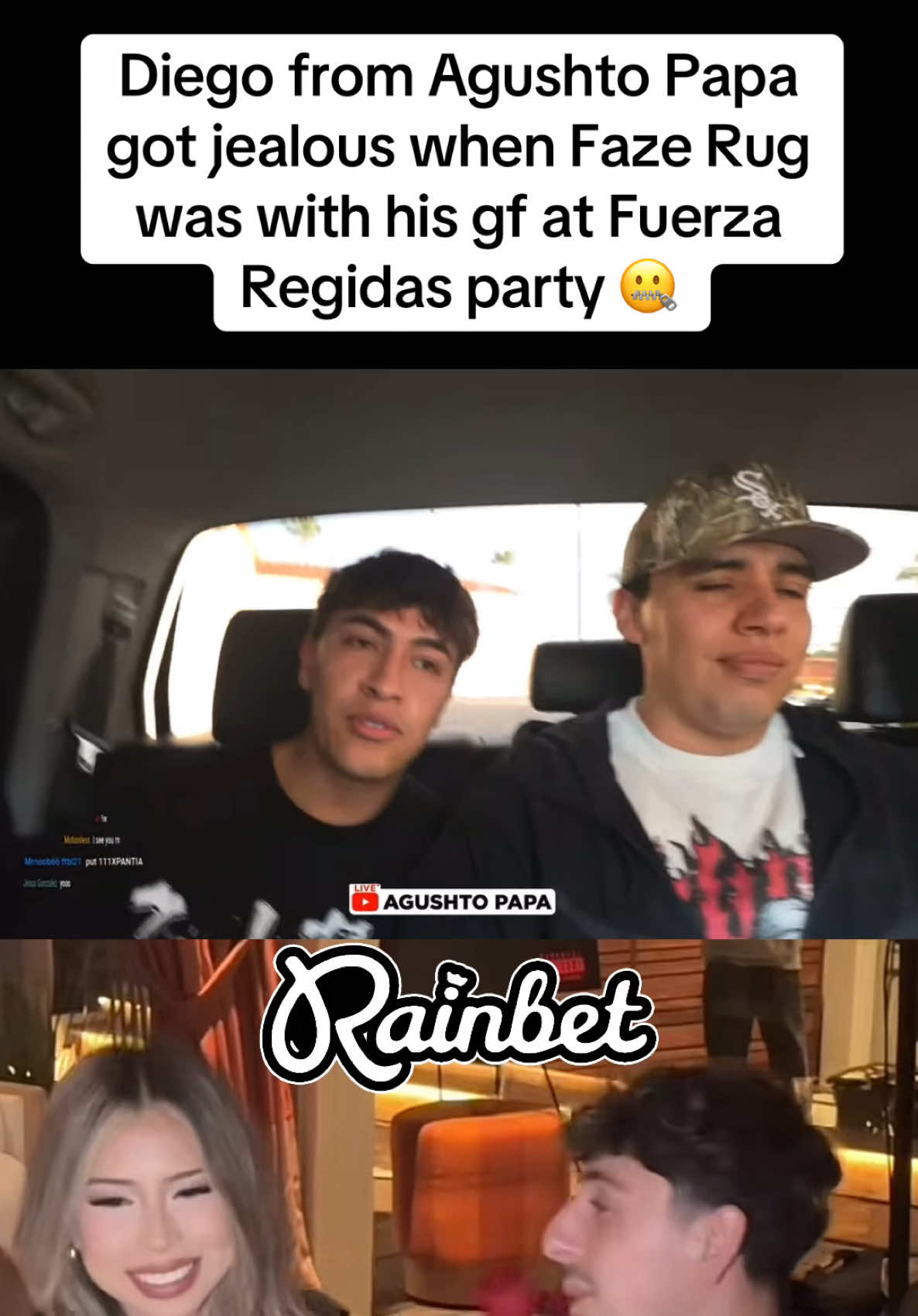 Diego got lowkey jealous 🤣 #agushtopapa #fazerug #fuerzaregida 