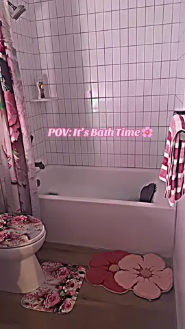 #bathroommakeover #pinkaesthetic #bathroom #tub #relax #foryoupage 