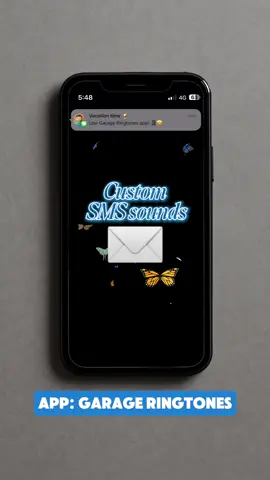 Custom SMS ringtone by Garage Ringtones 📲💌 #sms #messagesound #notifications 