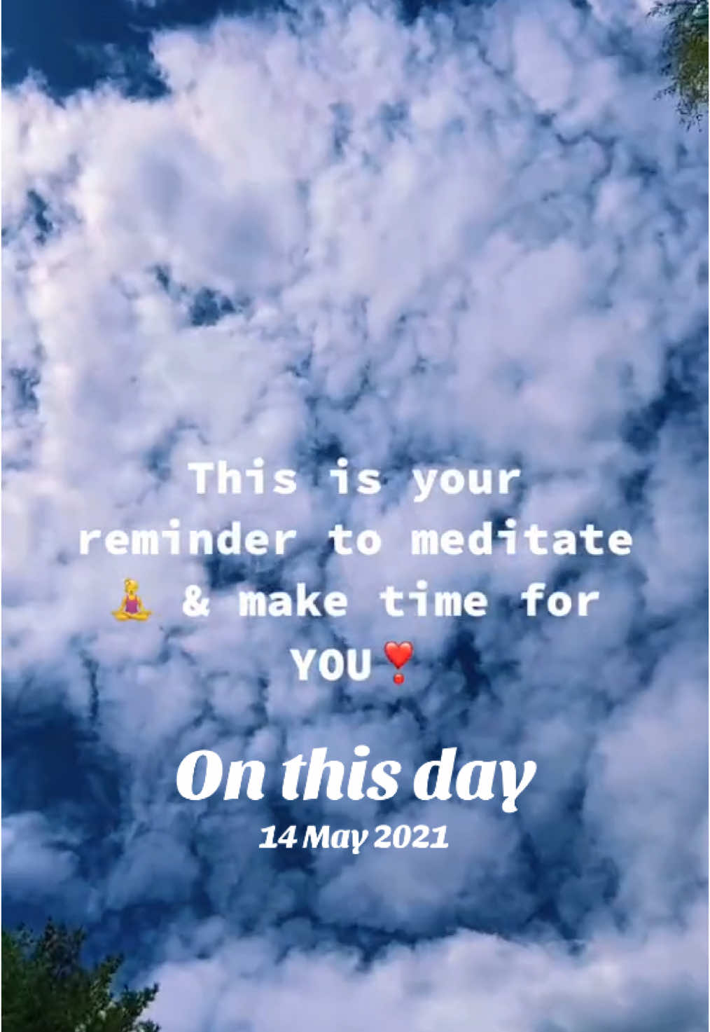 Do you meditate? 🧘‍♀️ My favorites are in my YouTube playlist !! #onthisday #meditate #meditation #SelfCare 