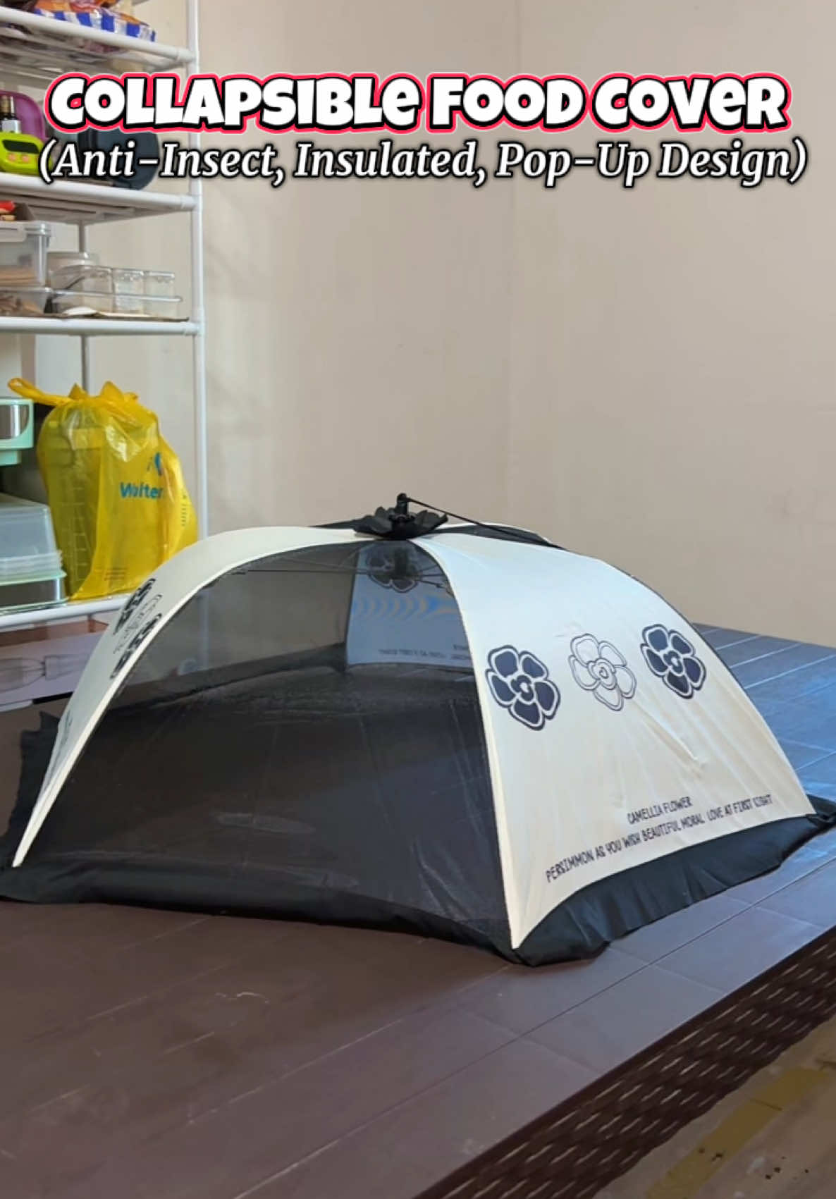 Collapsible Food Cover (Anti-Insect, Insulated, Pop-Up Design) Protect your ulam like a pro! ✅ Dustproof ✅ Anti-insect ✅ Can hold 6–8 dishes ✅ Collapsible and space-saving Pwedeng-pwede for handaan, daily kain, or kahit outdoor picnic! Hindi mo na kailangang takpan ng plate o tissue! Classy na, safe pa! #NoToLangaw #FoodCoverPH #KitchenEssential #PopUpProtector #LinisAngLaban 