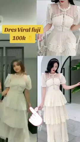 Hanya 100k uda punya dres cantik dan Elegant #dressfujiwarnaputih #dressviral #pesandisini👈 