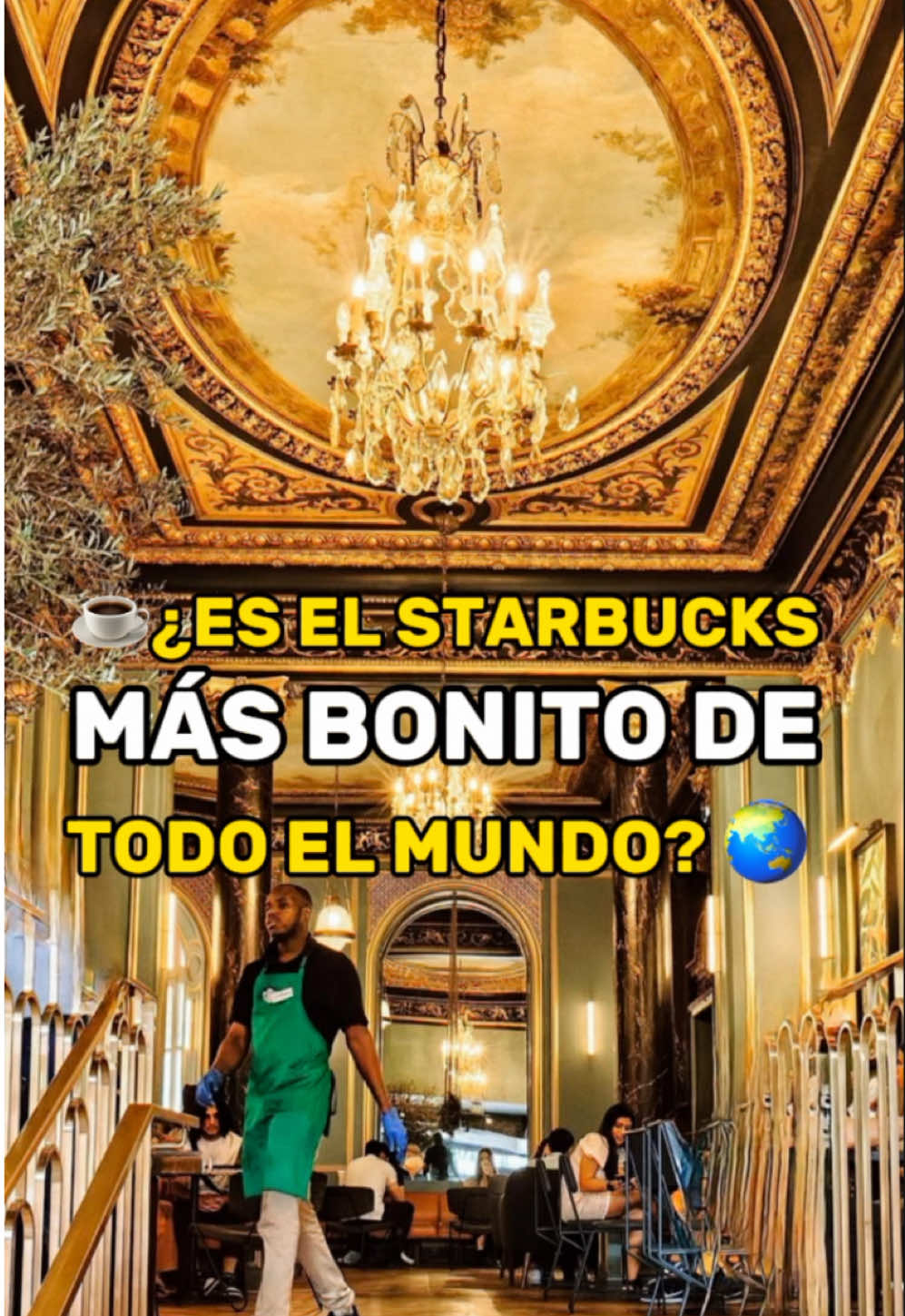 ☕EL STARBUCKS MÁS BONITO DEL MUNDO✨ 🏛️ Ubicado junto a la Ópera Garnier, en un edificio histórico del siglo XVII. 🎨 Techos barrocos decorados con querubines, flores y molduras doradas. 💎 Candelabros de cristal que iluminan todo con un toque de elegancia. 🪑 Muebles clásicos que conservan el encanto de un palacio parisino. 🌞 Un techo de vidrio que deja pasar la luz natural, creando un ambiente único. 📍 3 Boulevard des Capucines, París – Un lugar que tienes que ver (y vivir). ☕ Además, aquí encontrarás más productos que en un Starbucks habitual, incluyendo ofertas especiales que te van a sorprender. 🔝 GUÁRDATE ESTE PLANAZO  🤗 ¿Y tú, con quién vas a venir? 📲 ENVÍASELO A ESA PERSONA! 👉 Sígueme para más PLANAZOS! #StarbucksParis #StarbucksBonito #StarbucksOpéra #OperaGarnier #París #ViajarAParís #CaféParisino #StarbucksDelMundo #ViajerosPorElMundo #ArquitecturaParisina #CaféConEncanto #PalaciosDeParís #VisitarParís #ParisLovers #TurismoParis #DescubreParis #ElViajeDeIvan #ParisMágico #ViajesConEstilo #coffeelovers 