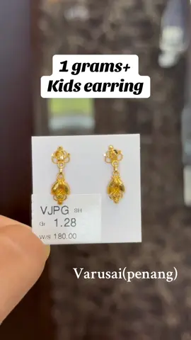 Kids earrings #varusaijewellers #vjgoldanddiamond #foryoupage #emas916 