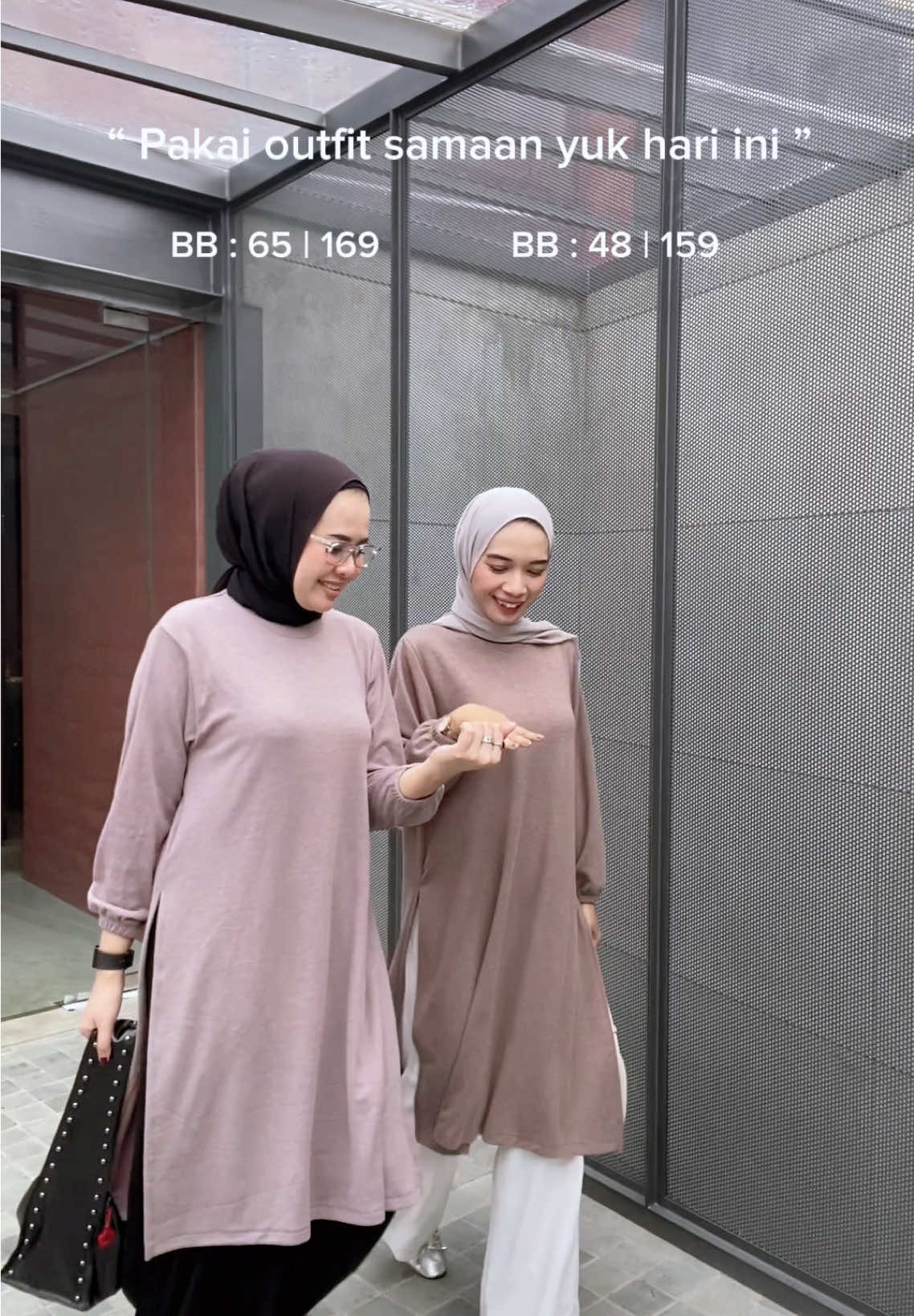 In frame : Iris Tunic Milo & Taupe Purple 