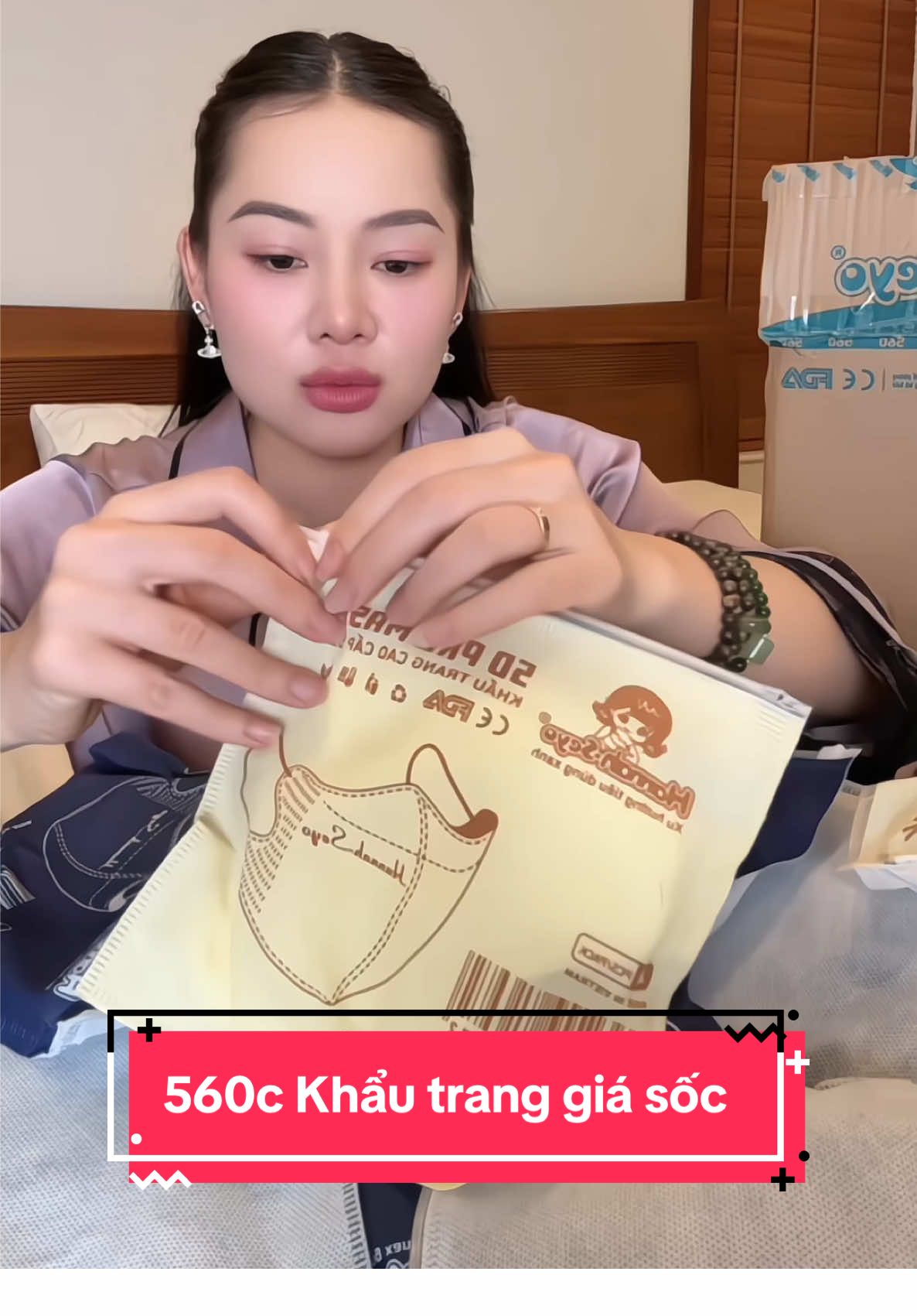 Giá sốc bấm ngay vào giỏ hàng các bác ơi, 1 thùng khẩu trang 560c giá chỉ 159k ạ
