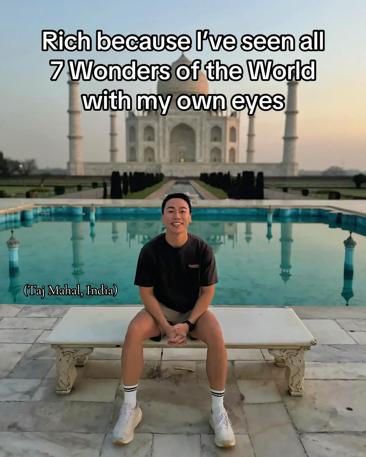 Including the only surviving Wonder of the Ancient World! #7wondersoftheworld #india #peru #jordan #brazil #mexico #italy #china 