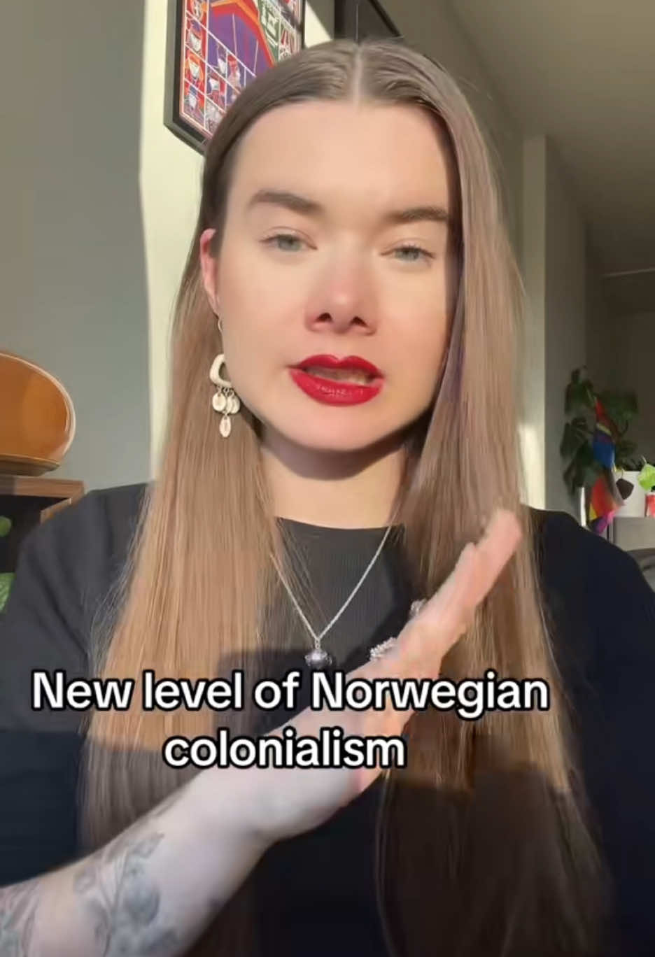 Svarer @Ida Helene Benonisen🍉 I’m posting this video one more time with a correction of my fact slip (I’ve been talking so much about oil platforms that it snuck in here too). If you’re sharing, place share this one #IndigenousTikTok #indigenous #native #sámi #norway 