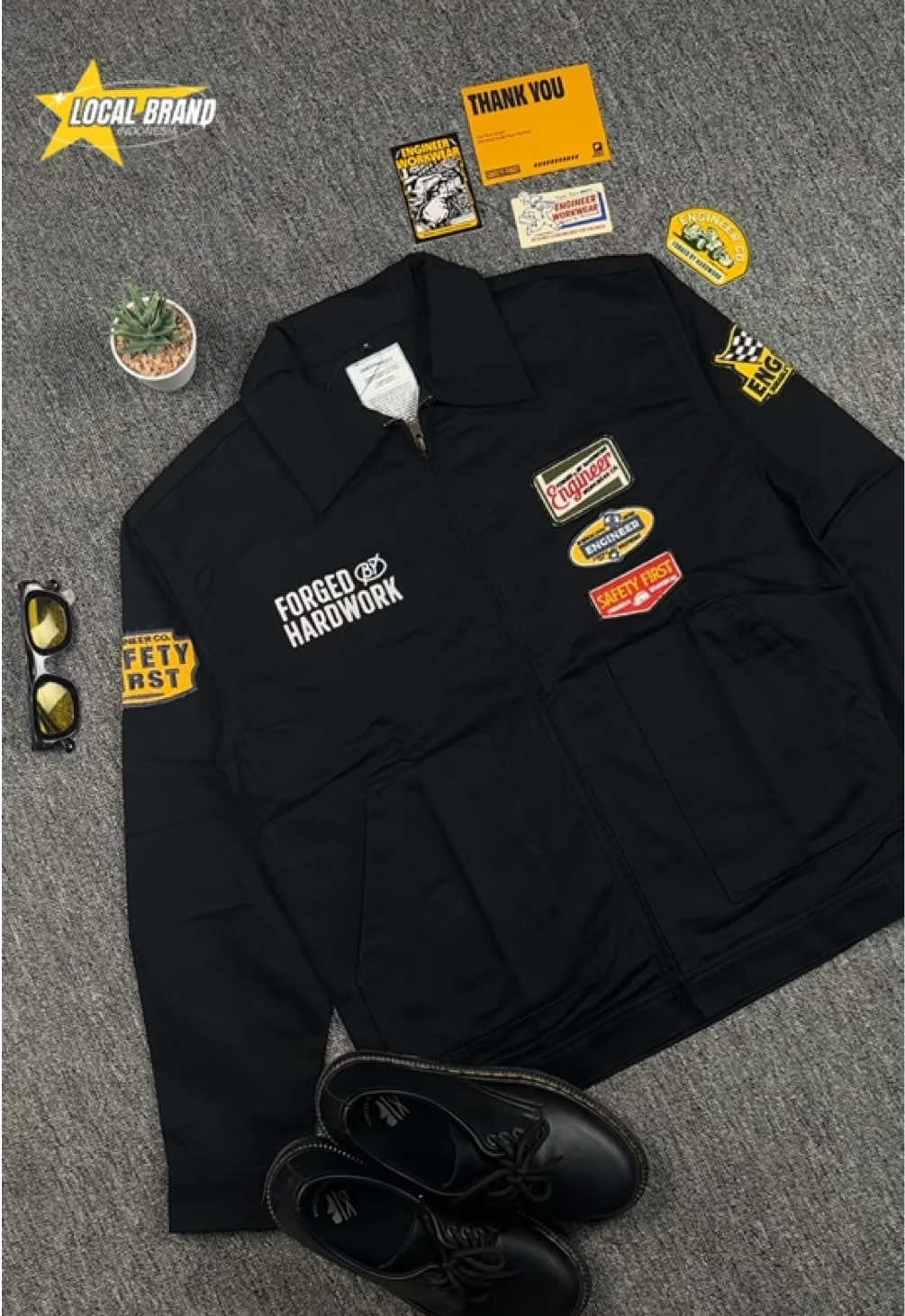 Rekomendasi work jacket ENGINEER WORKWEAR 🔥 #workjacket #jaket #belilokal 