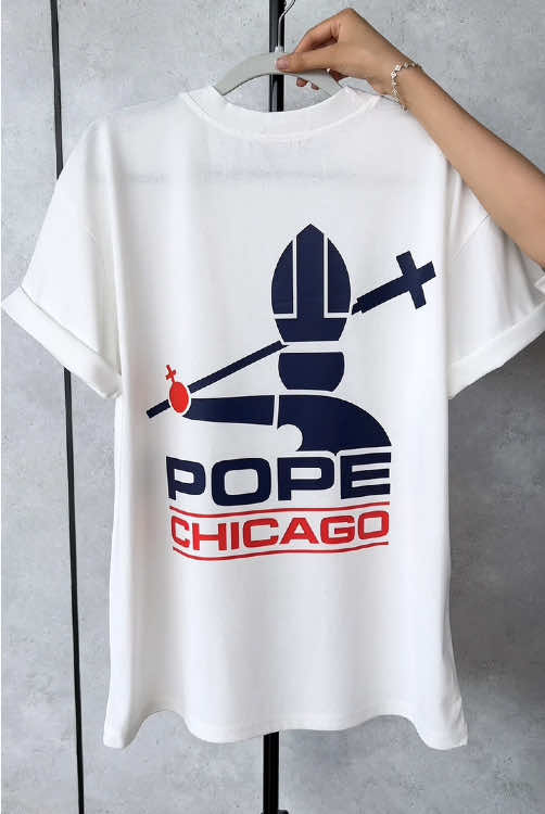 Pope Chicago Shirt #popeleoxiv #popeleo #leoxiv #dapopeshirt #chicago #chicagopope #newpope #americapope  #shirts #shirt #pope #trending #fyp 