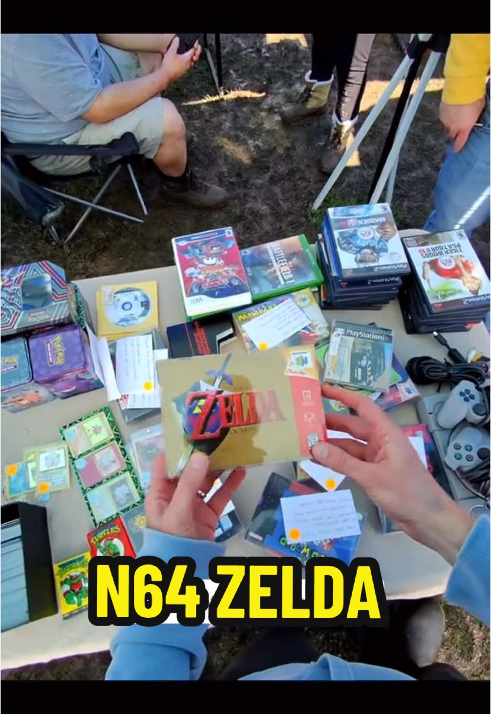“Wake Up” said the Great Deku Tree, “It’s time to go to the Flea!” #fleamarket #yardsale #pokemon #zelda #pokemoncards 