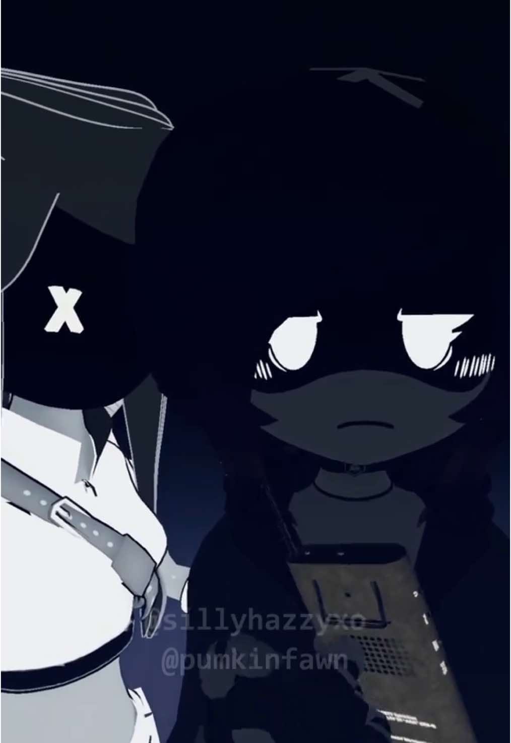 Uzi gets an interesting message from the spirit box 👀 (feat: @pumkin❤️ as Tessa) #vrchat #murderdrone #vrchatcommunity #uzidoorman💜🖤 #nmurderdrones💛 #nanduzi #nuzi #vrchatavatar #uzidoorman #cynmurderdrones #tessamurderdrones 