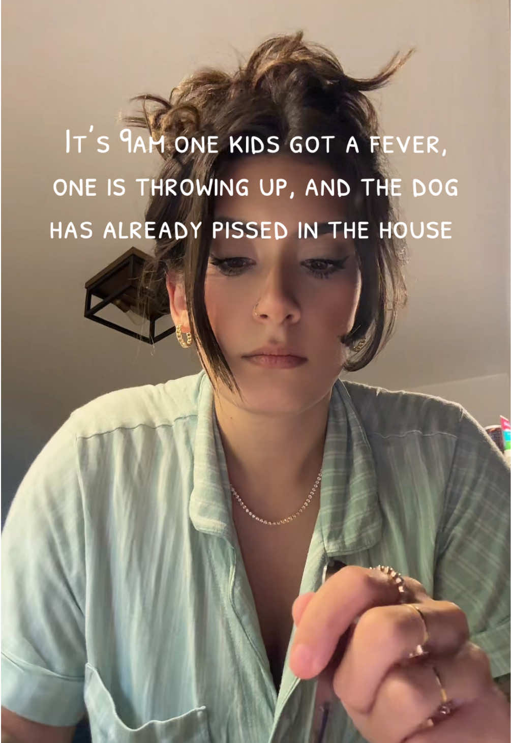 I’m ready to go back to sleep and try again tomorrow because today is already looking like a no from me 🙃 #relatablemom #relatablemomcontent #momfluencer #momcontentcreator #momsover30 #MomsofTikTok #momhumor #momthings #sahmomsbelike #sahmtok 