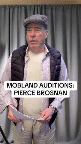 #Mobland auditions: Pierce Brosnan. #funny #comedy #ireland 