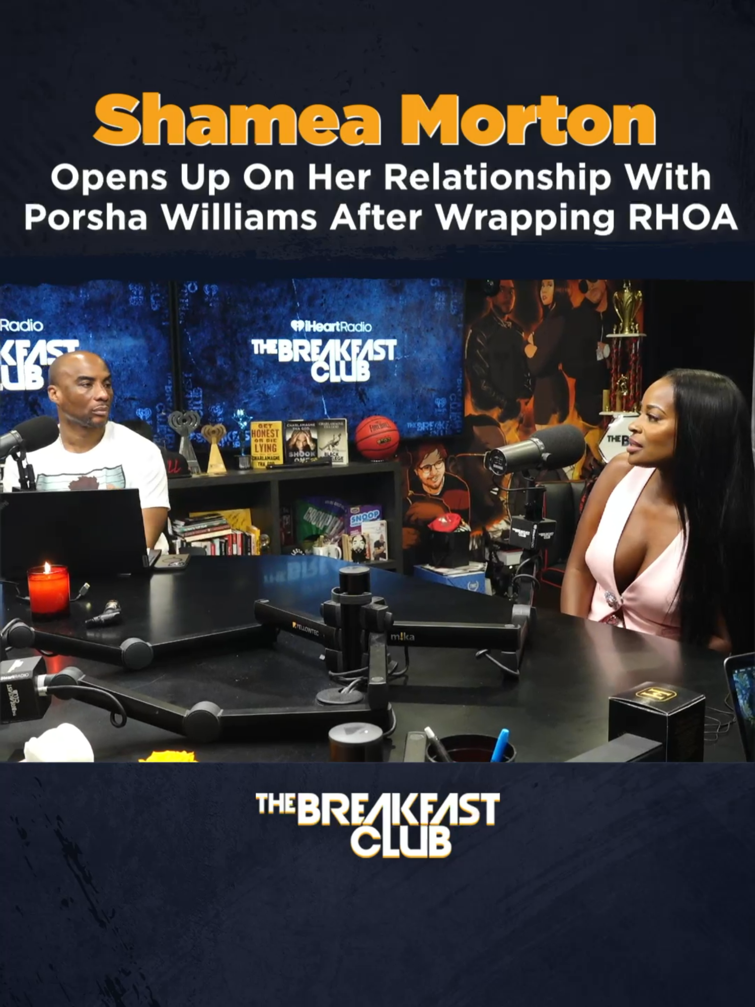 The origin of Porsha Williams and Shamea’s friendship has deep roots, but this season on @rhoa.rhop, their relationship is being put to the test. Can there be a resolve?  Listen in 🔊
