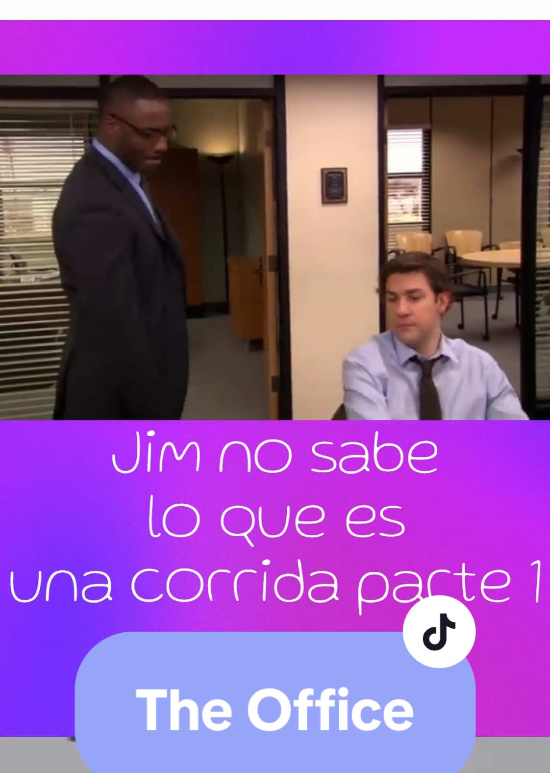 Jim no sabe lo que es una corrida parte 1 #gracioso #theofficeclipsespañol #mejoresmomentos #humortiktok #fyp #graciosostiktok #theoffice #series 