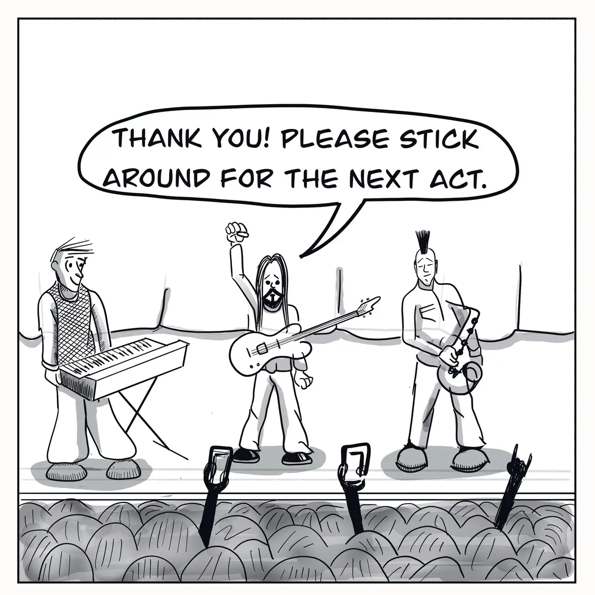 #ModernArtComic #IndieBandLife #EmptyRoomEnergy #ArtHurtsSometimes #ButWeStillPlayed #MakeArtAnyway