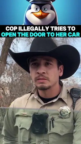 Cop Illegally Tries to Open the door to her Car