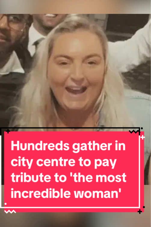 ⬆️FULL STORY | Hundreds gather in city centre to pay tribute to 'the most incredible woman' | #Wales #walesonline #newport #uknews 