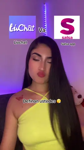¿Cuál prefieres?🥰   #noviavirtual #livchat🤑 #salsa 