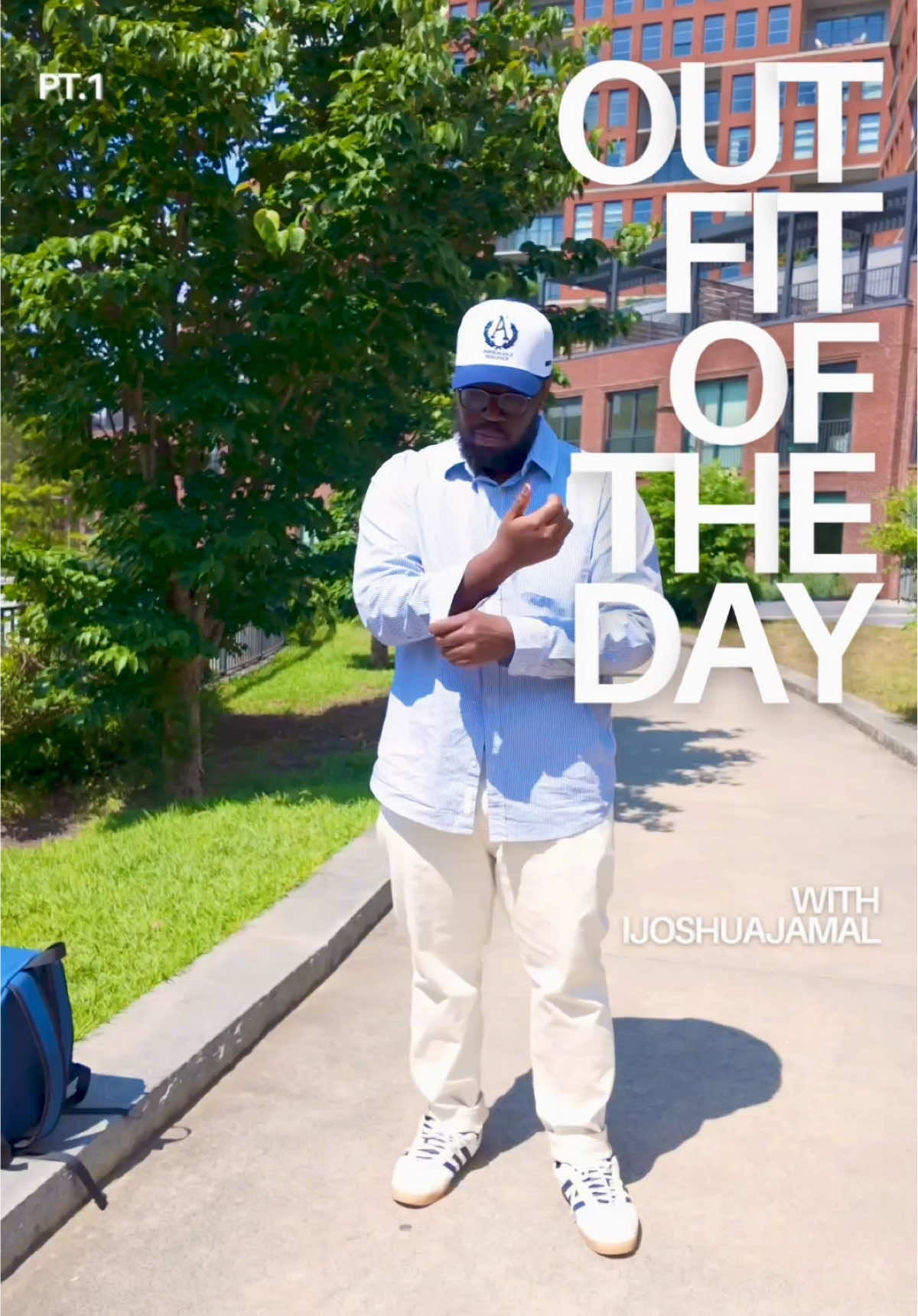 Blue on top, cream on the bottom — this combo never misses. It’s giving clean, it’s giving grown man chill. Y’all rocking with this or nah? #styletips #outfitupgrade #tiktokstyle #fyp #colorcombos 