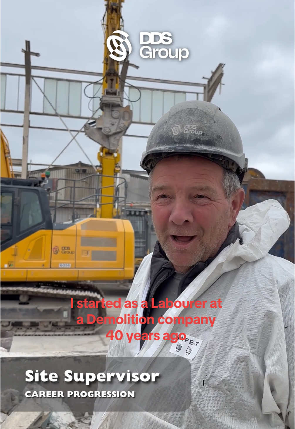 Career progression: from Labourer to Site Supervisor over 40 years! #careerprogression #demolitionindustry #constructionindustry  #sitesupervisor 