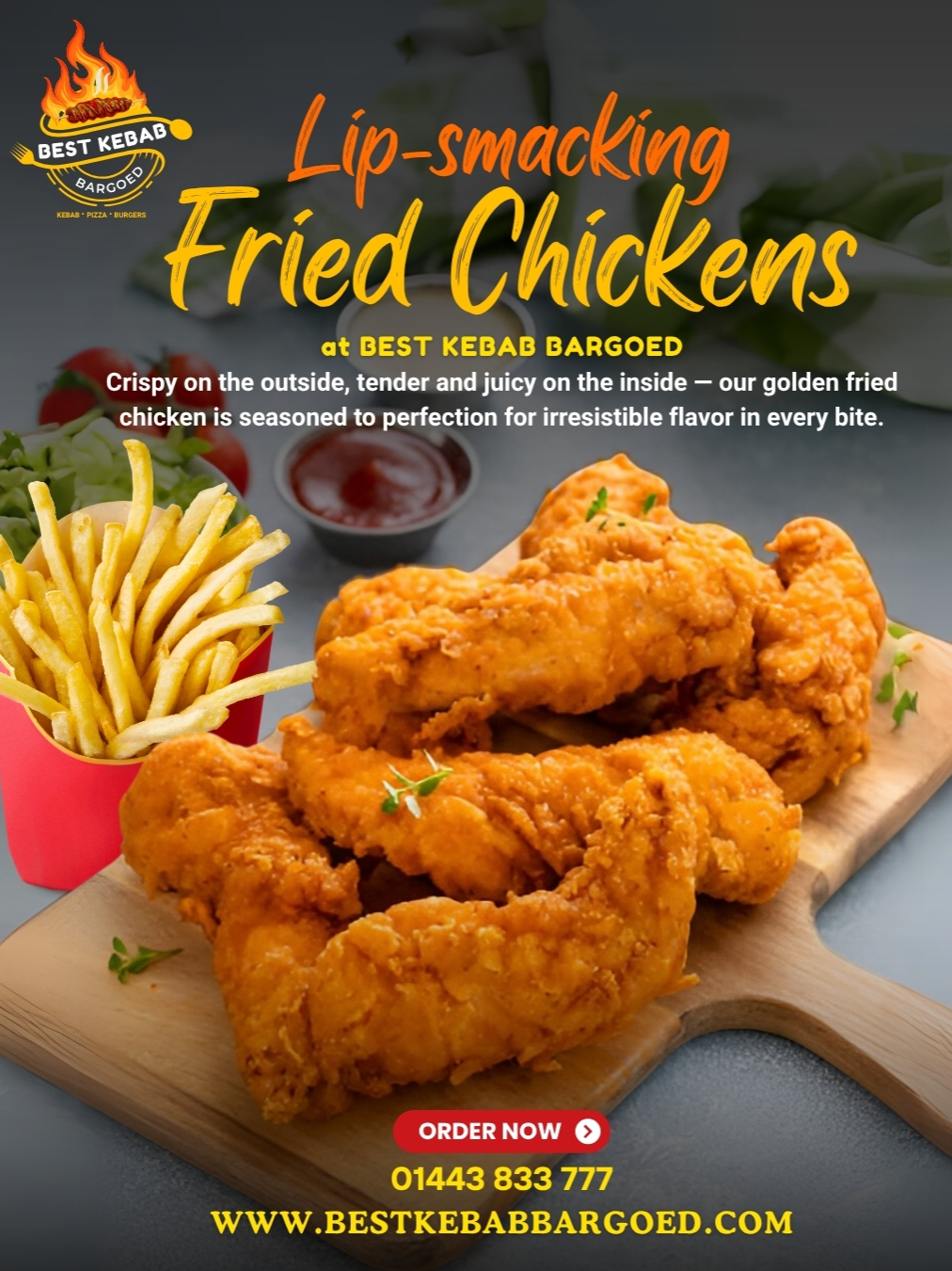 Crispy on the outside, juicy on the inside — our golden fried chicken is seasoned to perfection for that bold, lip-smacking flavour in every bite. 🔥 Order Now at BEST KEBAB BARGOED 🍔 KEBAB • PIZZA • BURGERS 📞 01443 833 777 🌐 www.bestkebabbargoed.com #besttakeawaybargoad #bestkebabbargoed #turkishfood #fastfood #takeaway #pizzaburger #turkishdelight #foryoupage❤️❤️ #viral_video_tiktok #fastfoodlife #bestfood #fry #viralditiktok #burgerlovers #BargoedEats