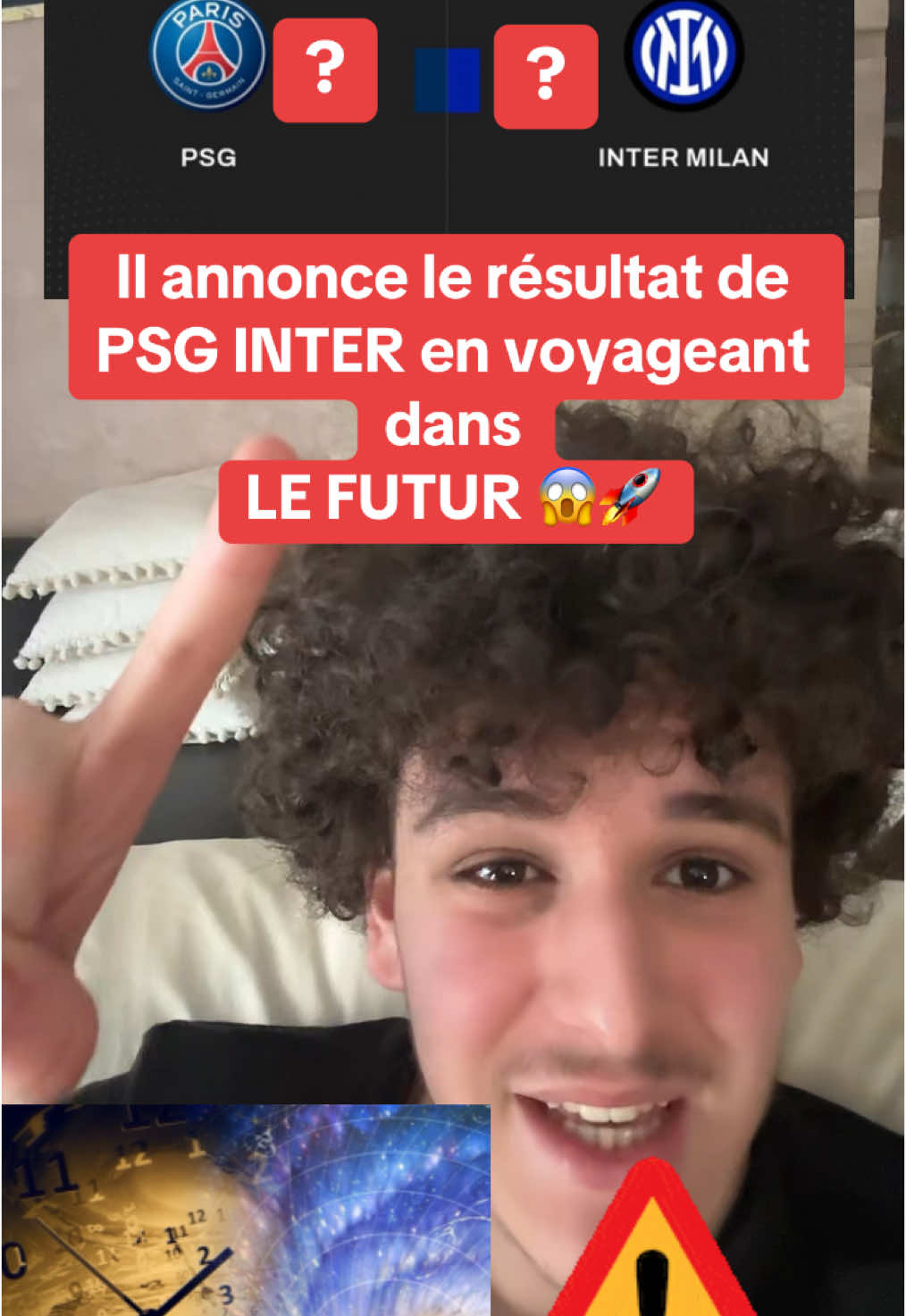 Il voyage dans le futur et annonce le résultat de la finale de la Ligue des Champions PSG Inter ? #pourtoi #voyage #futur #homme #temps #psg #inter #score #ldc #liguedeschampions #championsleague #paris #intermilan 