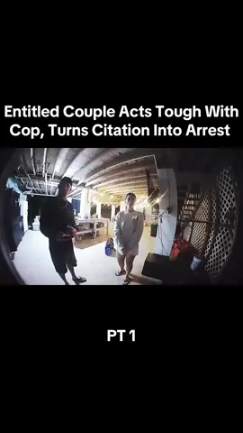 Entitled Couple Acts Tough With Cop, Turns Citation Into Arrest #bodycam #copcam #policeoftiktok #police #foryoupage #fypシ #xzybca #fyp #fypage #dashcam #tiktok #vi #viral #trending  FOLLOW FOR MORE 😄##
