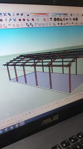 desain gudang 8x24 wf 200. #gambar3d #kontraktor #kontruksibaja #pemborong #xybca #gudang 