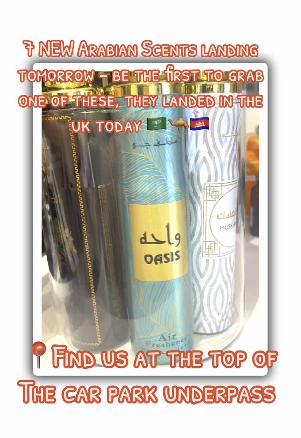 7 BRAND NEW Arabian scents just touched down in the UK TODAY! Be the FIRST to experience the magic — landing at our stall TOMORROW! On @Bury Market 🇸🇦🐪✨ #ArabianScents #NewFragrances #PerfumeDrop #FragranceAddict #MiddleEasternVibes #LuxuryScents #OudLovers #ScentGameStrong #BuryMarket #PerfumeLaunch #SmellAmazing