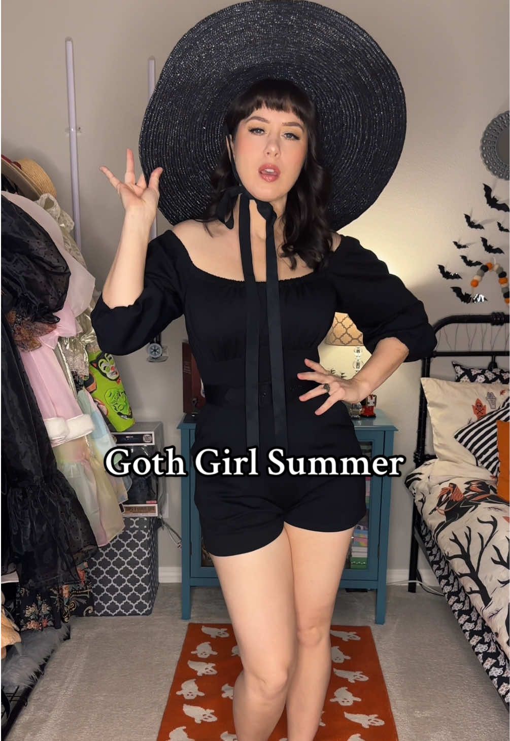 It’s that time of year where my legs actually get to see the sun… Dress and playsuit from @Vixen by Micheline Pitt  #southerncaliforniabelle #vixenbymichelinepitt #gothgirlsummer #hotgothsummer #gothicstyle #gothicfashion #gothicdress #littleblackdress #summerstyle #vintagevibes #summervibes #gothtok 