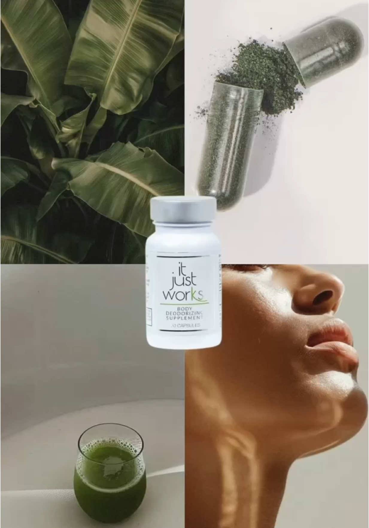 She’s not synthetic, she’s not toxic—She’s organic, plant-based, and oh so confident. 💚 #itjustworksdeodorant #naturaldeodorant #organicdeodorant #vegandeodorant #naturaldeodorantthatworks #deodorantpill #deodorizingsupplement #viral #tiktok #viralproduct #wellnesslifestyle 