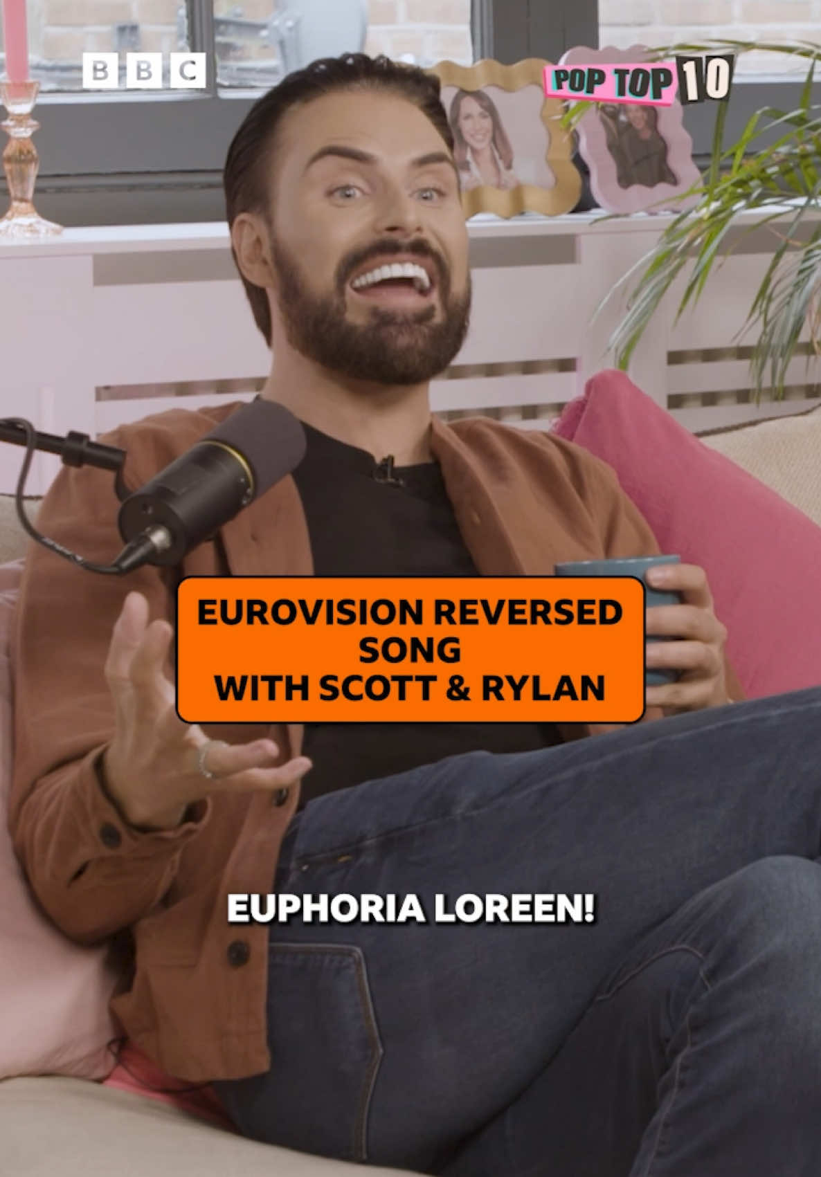 In the spirit of #Eurovision 🕺🕺🕺 #PopTop10 #BBCSounds #ScottMills #Rylan #Eurovision2025 