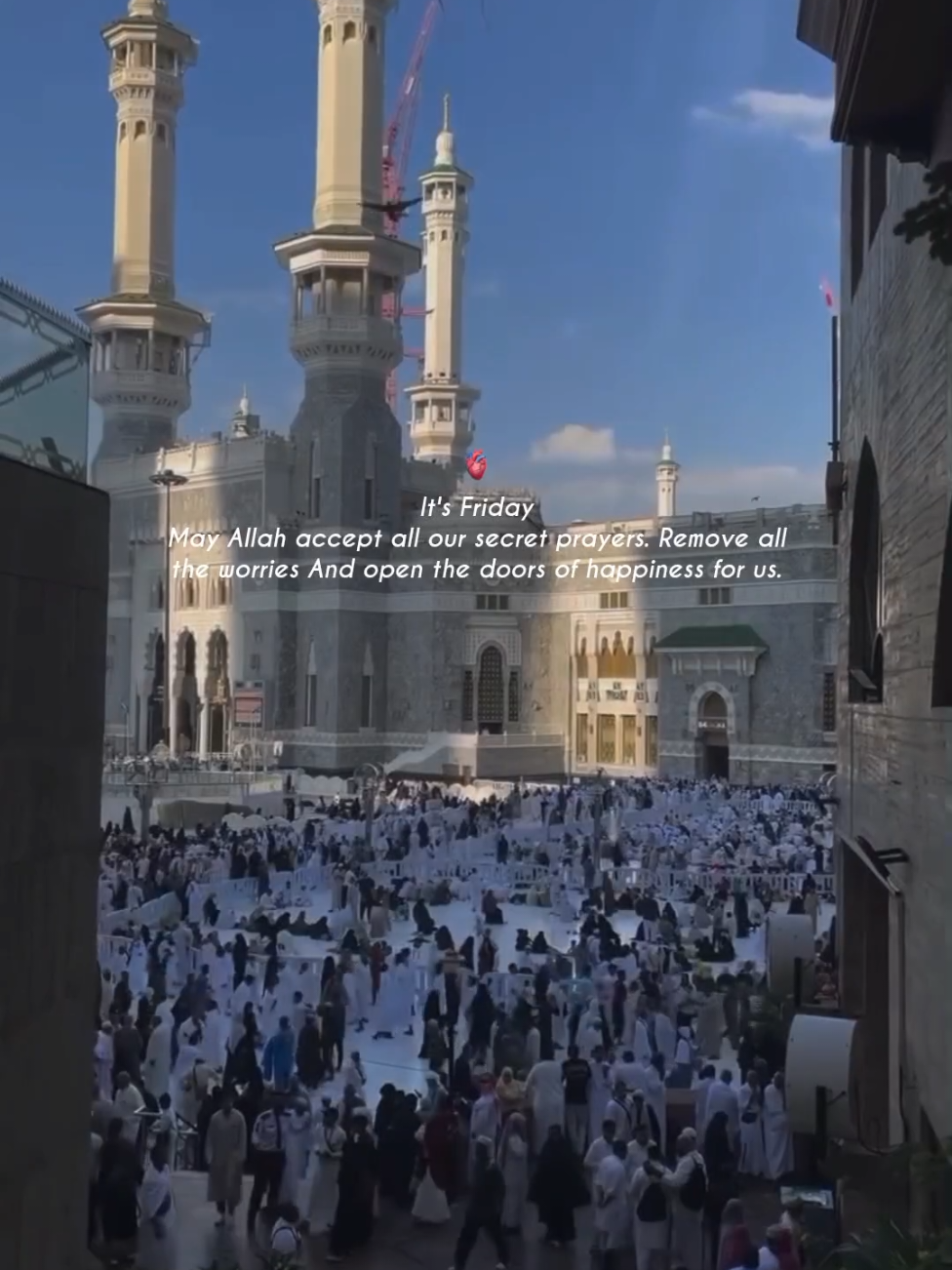 Jummah Mubarak~🌷💗 #bakhtestic_ #islamic_video #jummahmubarak #jummahamubarakstatus🕋🤲 #makkah🕋 #foryoupage #viraltiktok #viral #onemillionaudition #jummahmubarakstatus #jummahamubarak #friday 