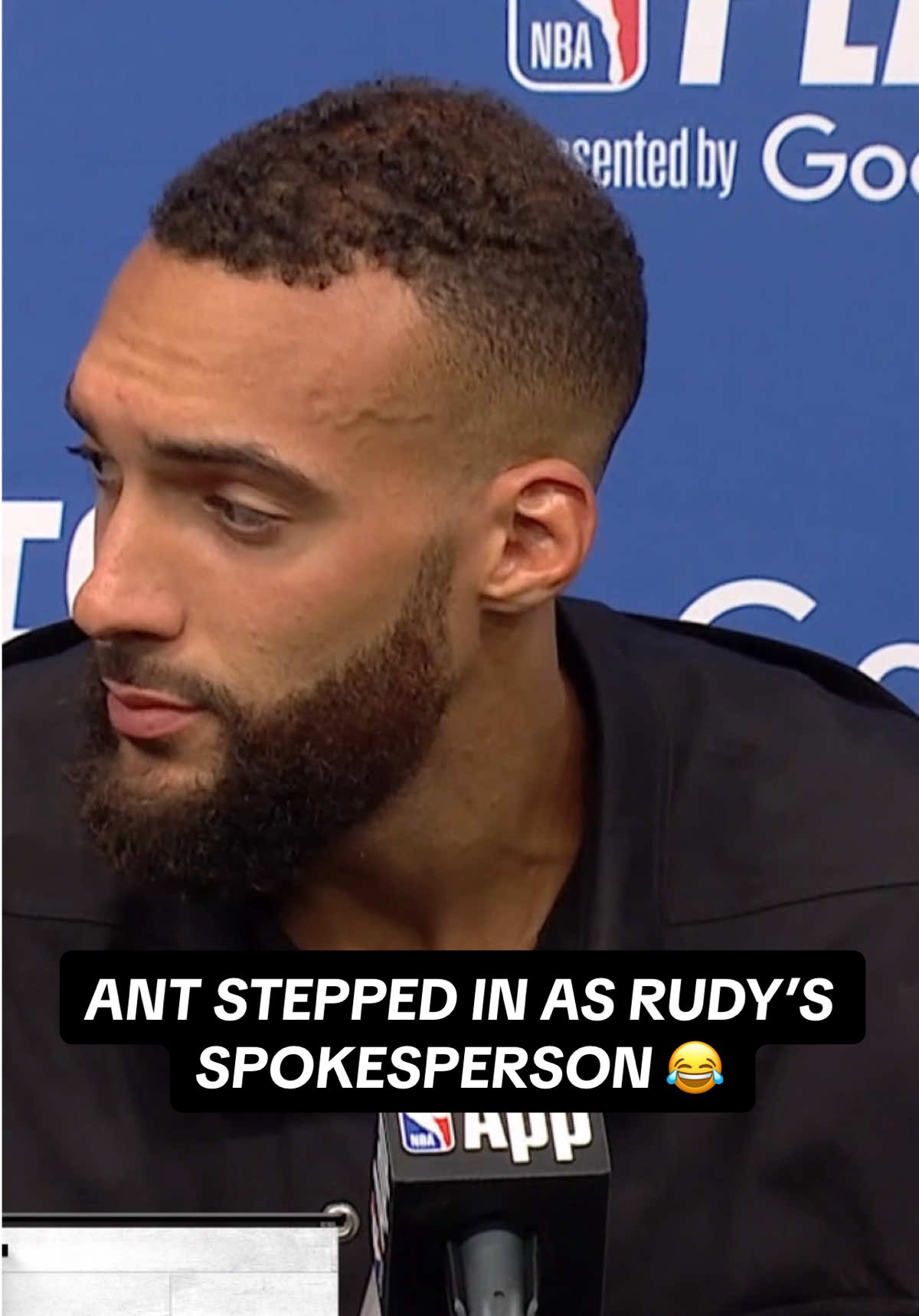 “he’s not satisfied.” 🤣💀 #NBA #minnesota #timberwolves #anthonyedwards #rudygobert #wolvesback #nbaplayoffs