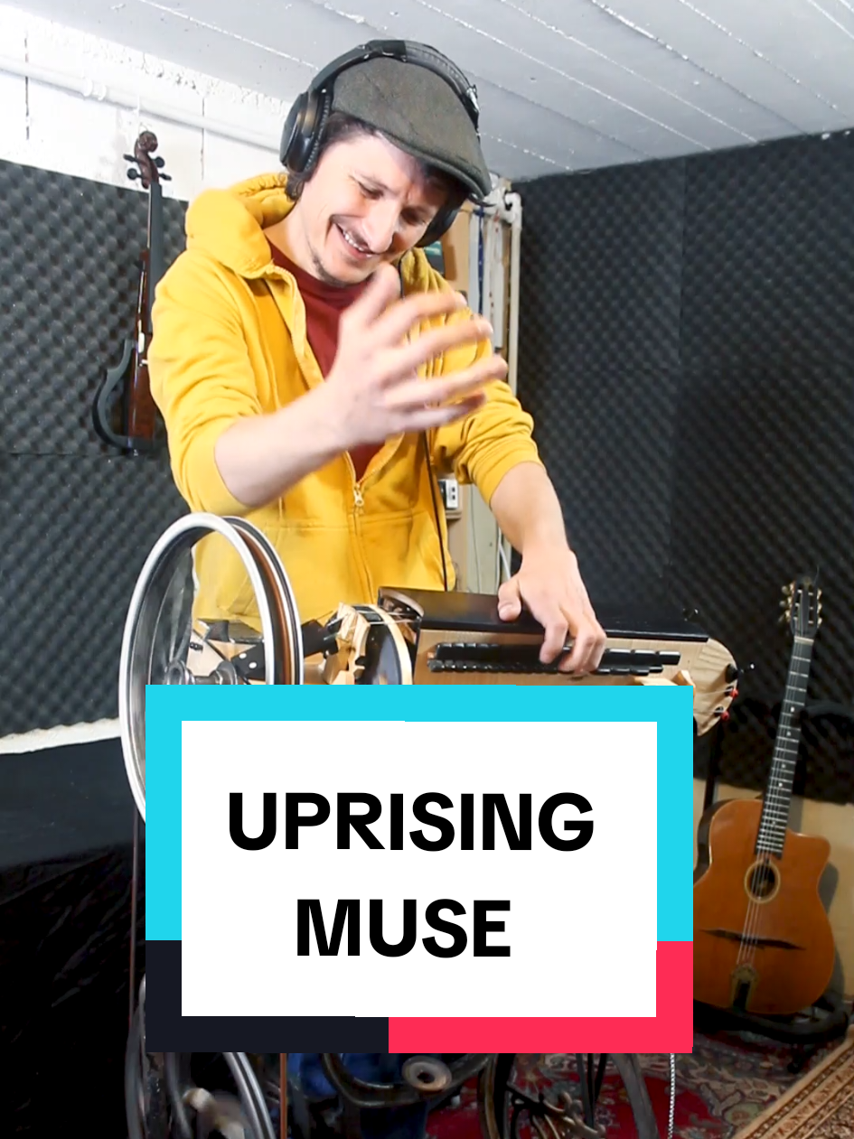 ✊ UPRISING-MUSE🔥🎶 A title that many of you have asked me for, always so cool to play MUSE with my System 🧵🎶!  #bardcore #hurdygurdy #musiccover #sewinggurdy #rockcover #theremin @Muse 