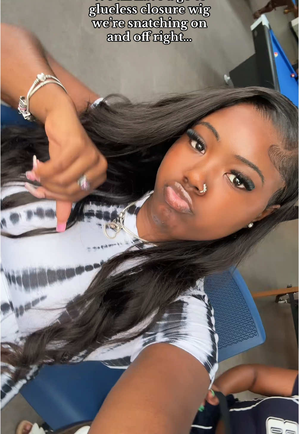 Well this is mine cute and simple❤️ #wig #hair #hairtok #locs #styleoverlocs #wigoverlocs 