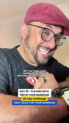 Day 20 - playing with fire in your marriage | 30 day challenge | FIGHT BACK FOR YOUR MARRIAGE #creatorsearchinsights #marriageadviceforcouples #marriedlife #pastorkevinrivas #fyp 