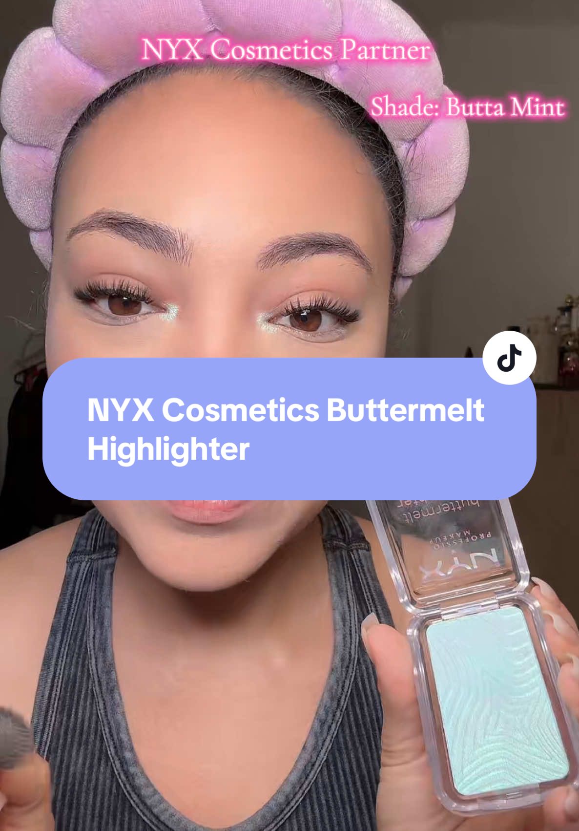 This NYX Buttermelt Highlighter is GLOW in a stick 😍✨ @NYX Professional Makeup #NYXButtermelt #DrugstoreMakeup #nyxcosmeticspartner  #nyxcosmetics  #TikTokBeautyFinds