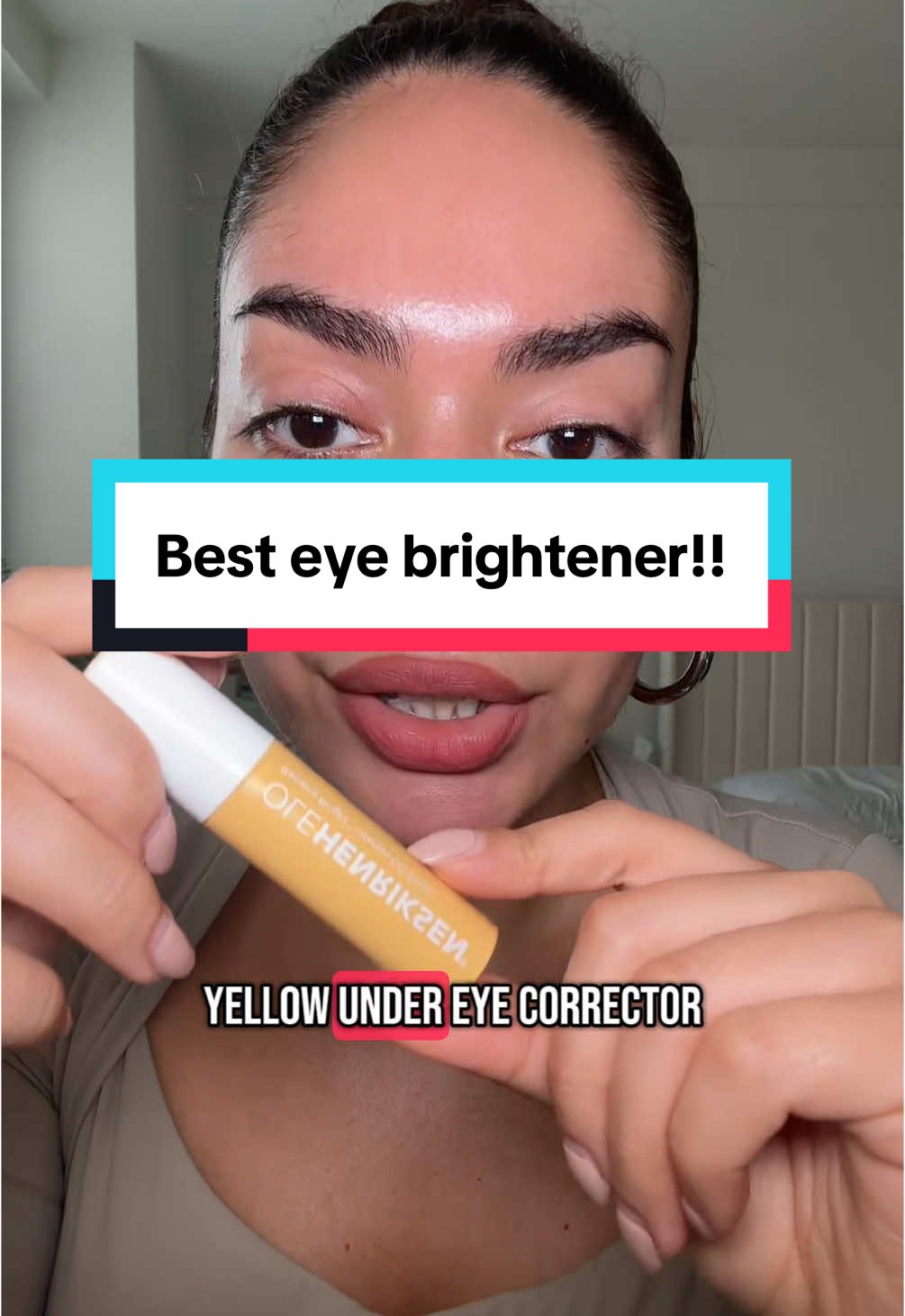 I swear by this #eyebrightener 💛 🍌 @Olehenriksen #concealerstick #minimalistcomplexionstick #brightencomplexion #meritbeautycomplexionstick #brightercomplexion
