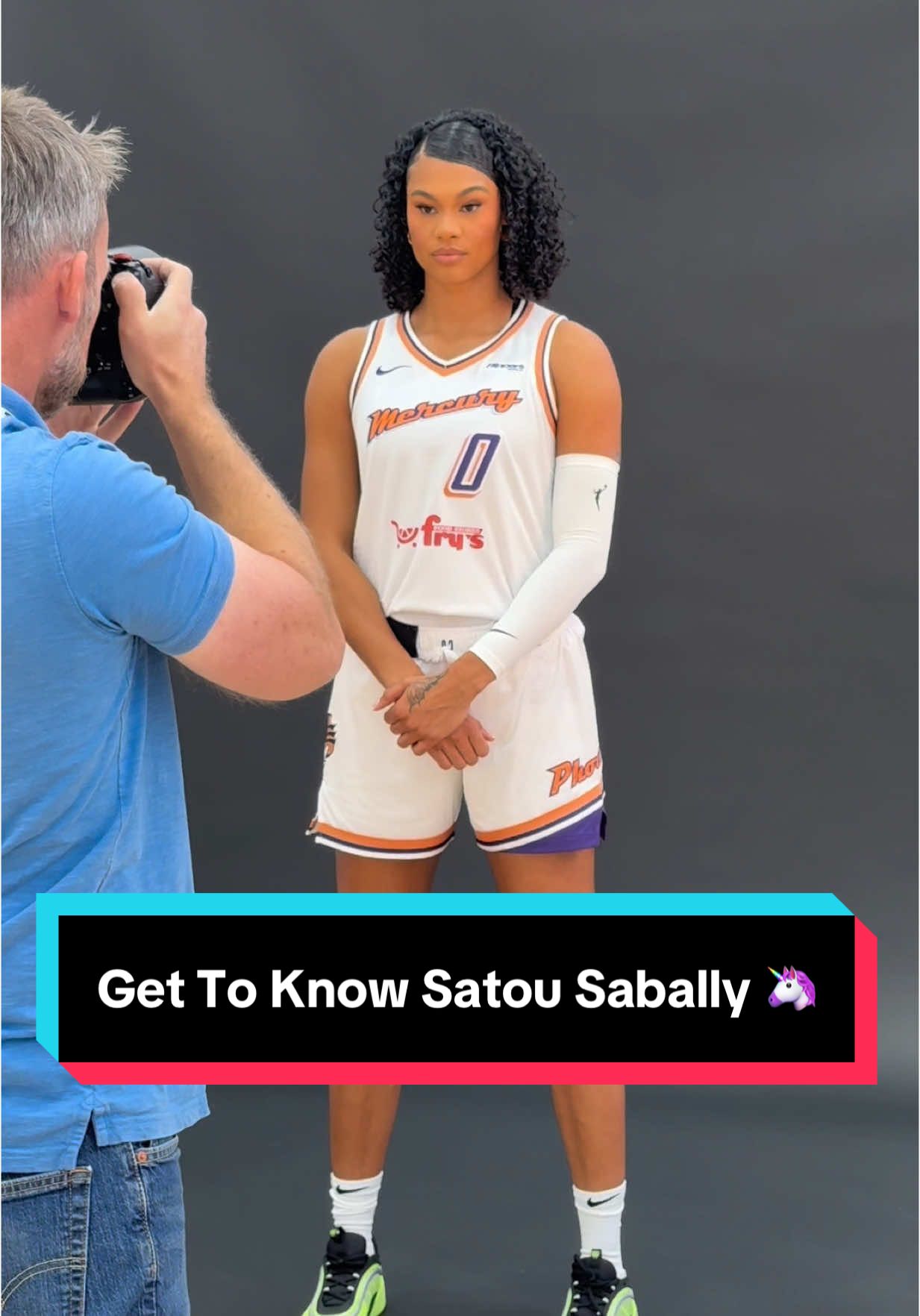 It’s no wonder why they call Satou Sabally the Unicorn 🦄 #WNBA #WomensBasketball #Basketball #WNBATipOff #Phoenix