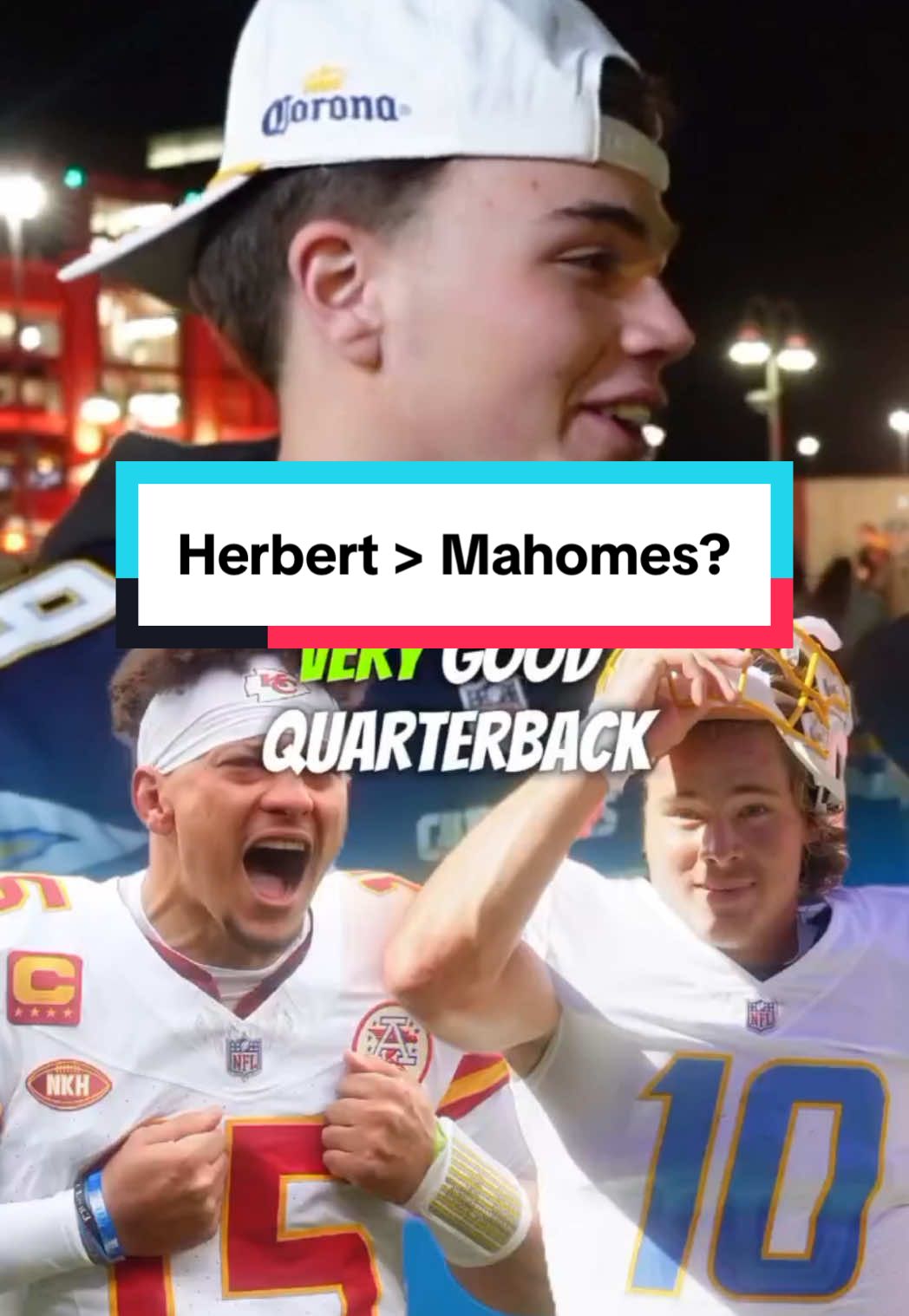The chargers winning the AFC West in 2025?? 😱 #chargers #chiefs #afcwest #herbert #mahomes #nfldraft #losangeleschargers #nfl 