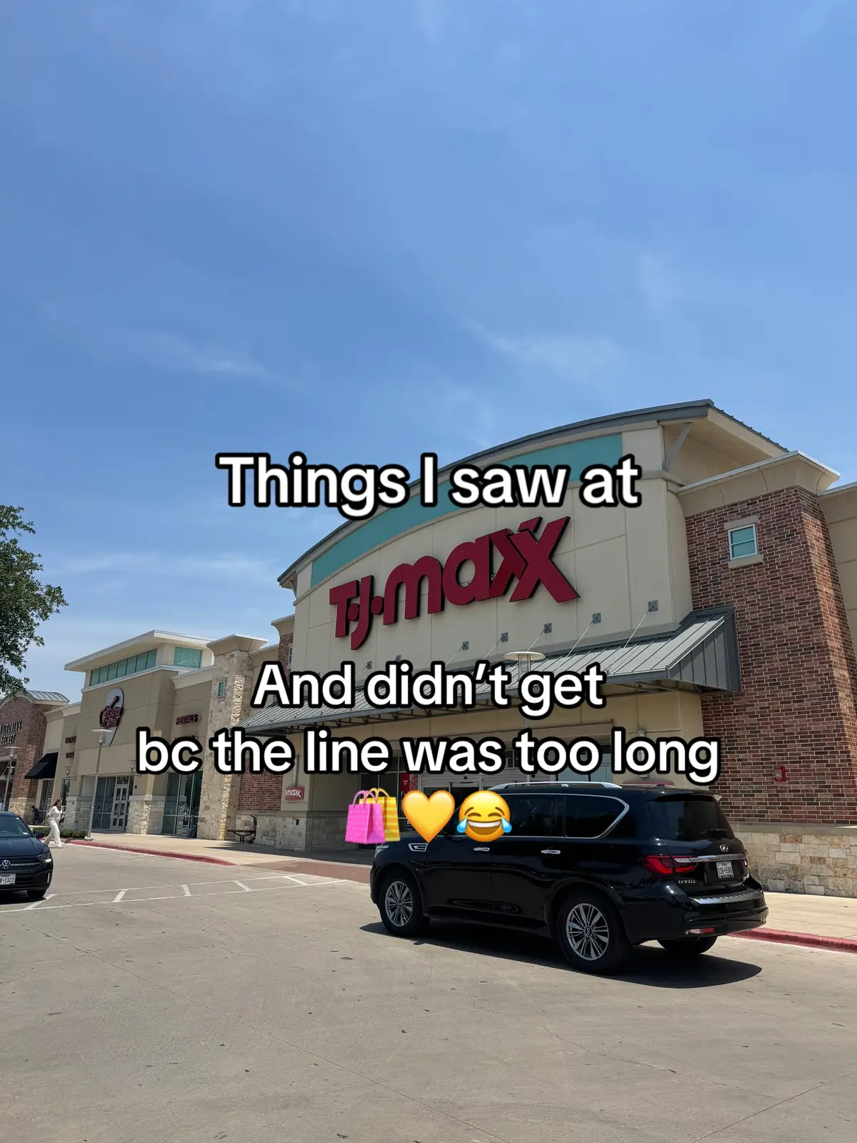 All signs were pointing to I didn’t need to be spending money today 😂🙃 #tjmaxx #tjmaxxfinds #tjmaxxhaul #tjmaxxshopping #tjmaxxshopwithme  #shopping #shoppinghaul #girlies
