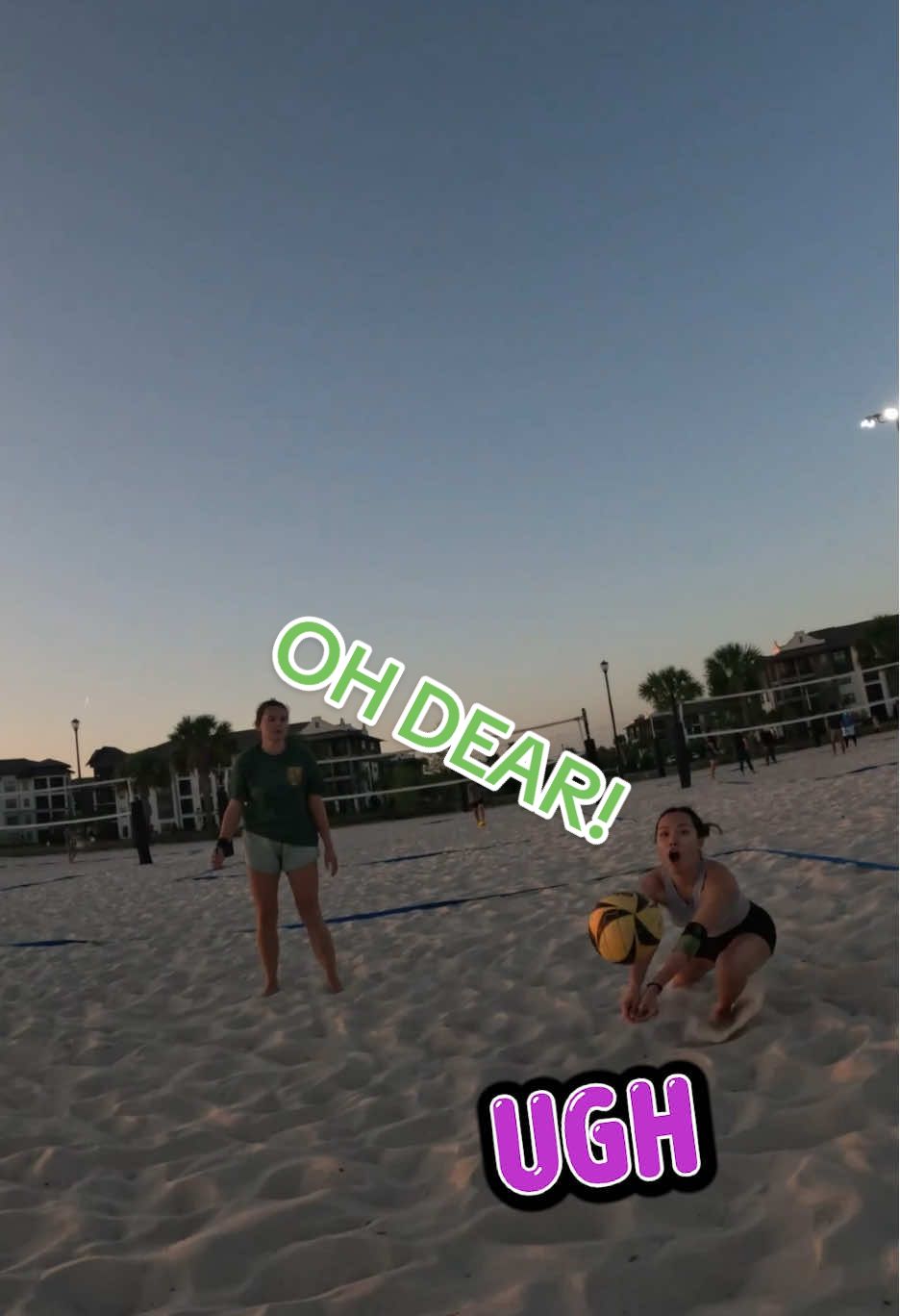OH DEAR! #volleyball #beachvolleyball #sports #beach #pov #povs #satisfyingvideo #gopro #fyp #viralvideo #trending #compilation #volleyballplayer #clouds #wilson #sunset 