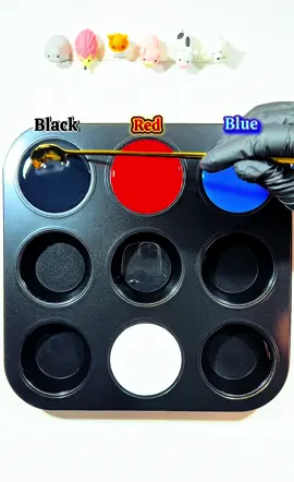 Create 🖤❤️💙+🤍 colors into 5 amazing colors #colormix #asrm #colormixing #colors #coloring #Asmrart #oddlysatisfying 